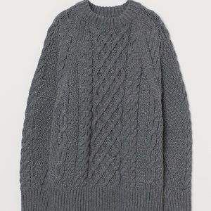 Cable-knit sweater